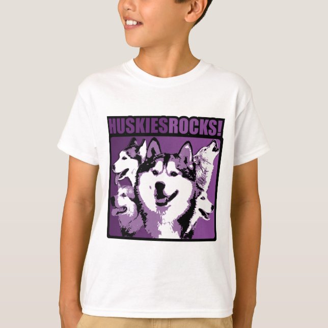 T-shirt Roche de chiens de traîneau ! (Devant)