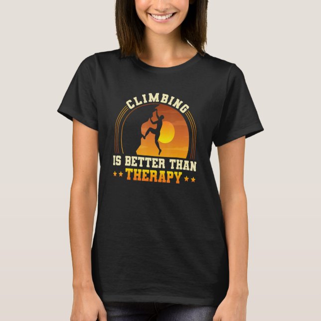 T-shirt Roche Escalade Alpiniste Bouldering Sauvez La Cara (Devant)