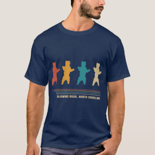 T-shirt Roche soufflante Caroline du Nord Vintage Ours Ret