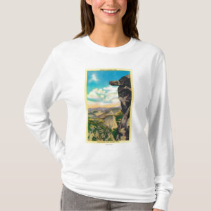 T-shirt Roche surplombante au glacier PointYosemite, CA
