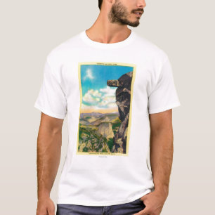 T-shirt Roche surplombante au glacier PointYosemite, CA