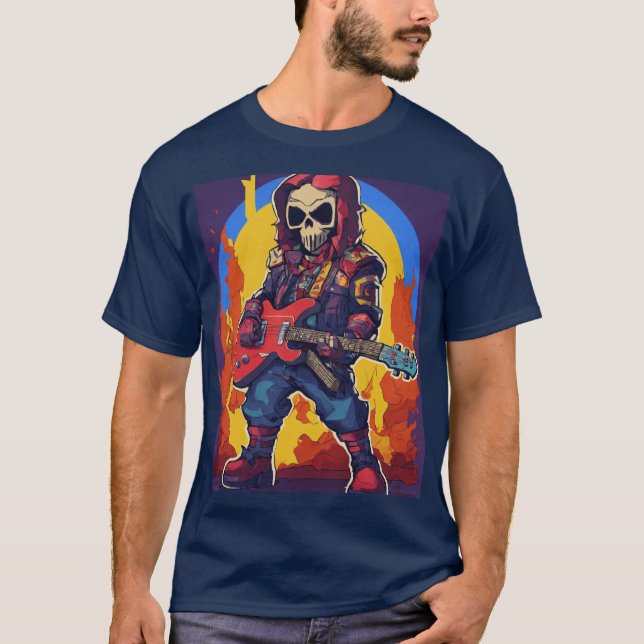 T-shirt Rocher du crâne et des os (Devant)