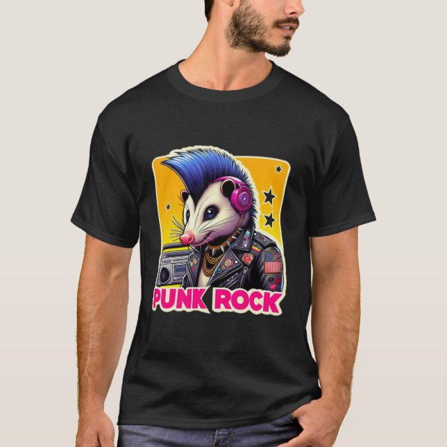 T-SHIRT ROCHER POSSUM BLEU 5 (Devant)