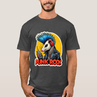 T-SHIRT ROCHER ROCHER POSSUM BLEU 2