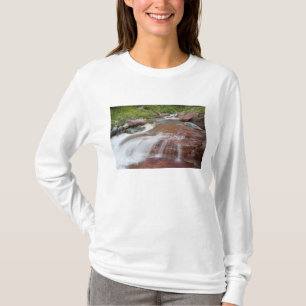 T-shirt Rocher rouge dans Baring Creek dans Glacier Nation