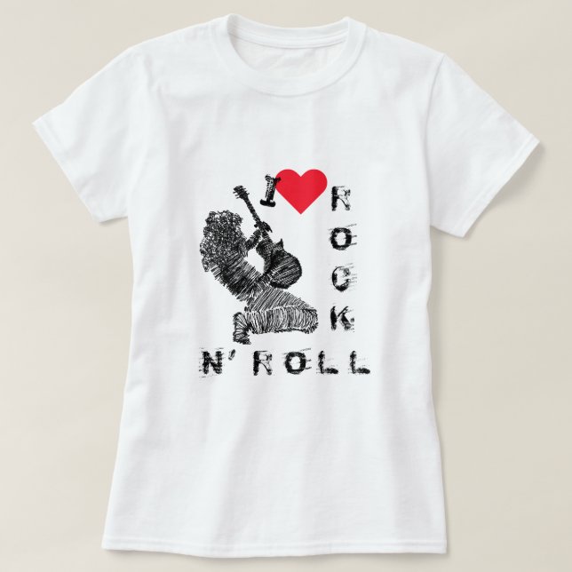 T-shirt Rock and Roll (Design devant)