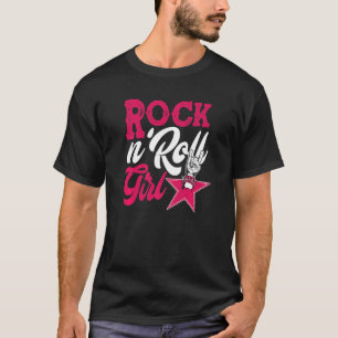 T-shirt Rock And Roll Girl Guitar Player Guitarist Rock Mu