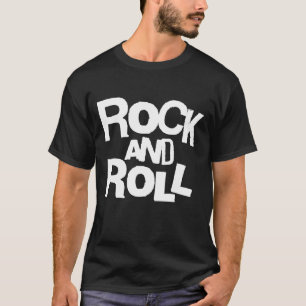 T-Shirt Rock and Roll Typographie Gras