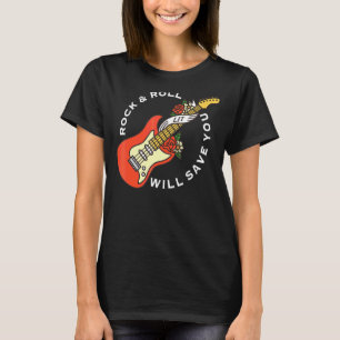 T-shirt Rock And Roll Vous Sauvera Long Live Rock Et Ro