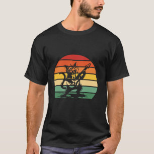 T-shirt Rock Chat Jouer Guitare Funny Guitare Chat