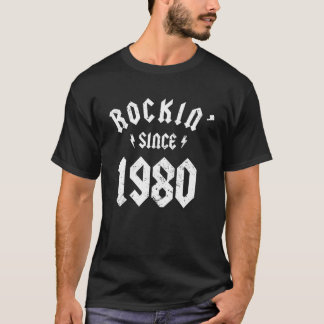 T-shirt Rock classique 1980 40e anniversaire - Cadeau pour