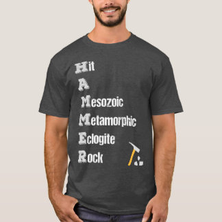 T-shirt Rock Collector Géologue Outils Rock Hound Hammer d