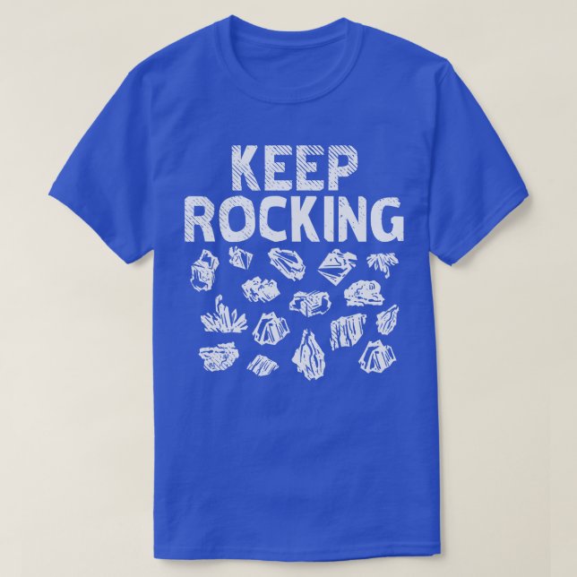 T-shirt Rock Collector Keep Rocking 5 (Design devant)