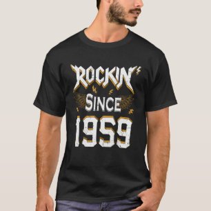 T-shirt Rock depuis 1959 63ème anniversaire 63 ans Anniver