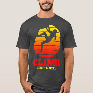 T-shirt Rock Escalade Bouldering Climber Vintage 2