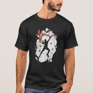 T-shirt Rock Escalade Climber Mountains Bouldering Premium