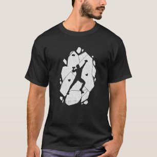 T-shirt Rock Escalade Design Climber Bouldering Premium