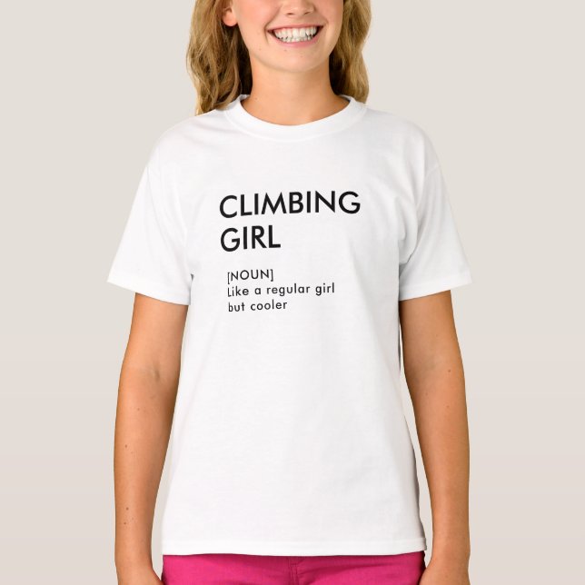 T-shirt Rock Escalade fille cadeau tendance pour elle (Devant)