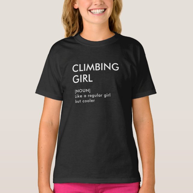 T-shirt Rock Escalade fille cadeau tendance pour elle (Devant)