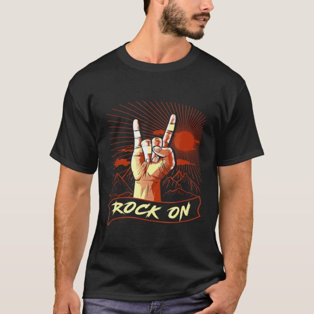 T-shirt Rock Escalade Funny Rock On Escalade Shirt (Devant)