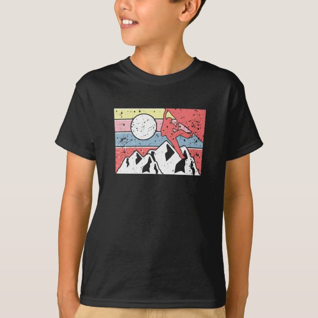 T-shirt Rock Escalade Retro Vintage (Devant)