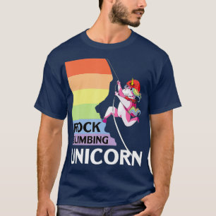 T-shirt Rock Escalade Unicorn Magical Bouldering Climber