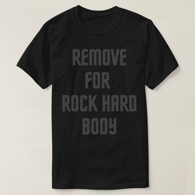 T-shirt Rock Hard Body Funny (Design devant)