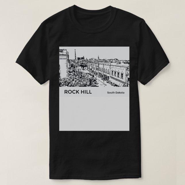 T-shirt Rock Hill South olina (Design devant)