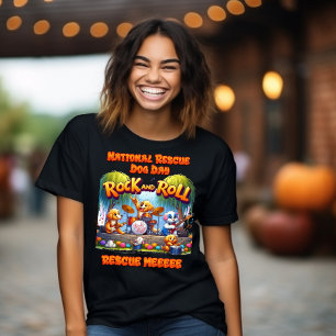 T-shirt Rock in Roll Paws Band