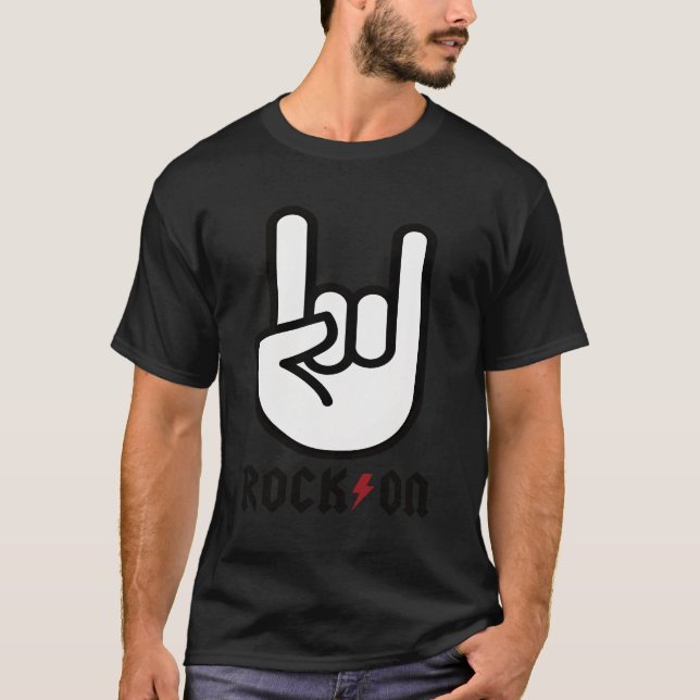 T-shirt Rock Music girl (Devant)