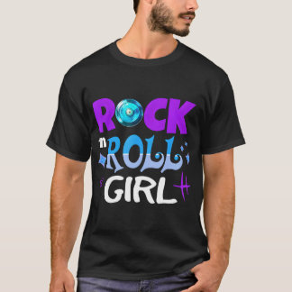 T-shirt Rock N Roll Girl Rock Lover Music