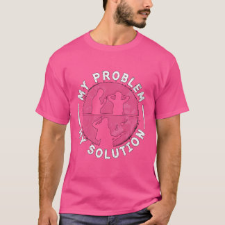 T-shirt Rock N Roll My Problem My Solution Pictogram Mom r