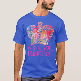T-shirt Rock N Roll Princess Music Funny Cute Venin Tee Sh