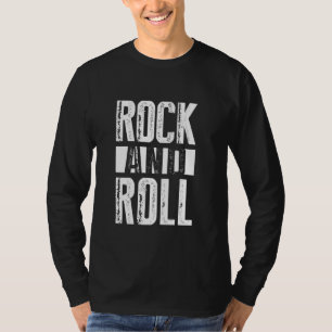 T-shirt Rock On, Cool Rock & Roll Music Illustration Graph