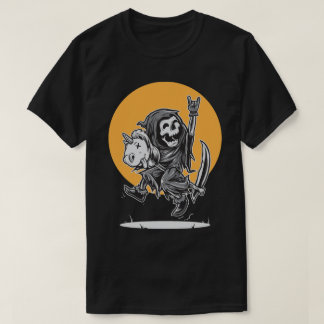 T-shirt Rock On Grim Reaper's Unicorn Ride