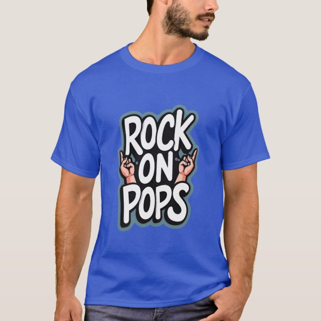 T-shirt ROCK ON POPS boy (Devant)