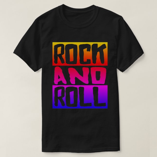 T-shirt Rock rétro (Design devant)