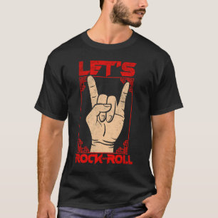 T-shirt Rock & Roll Devil Horn Vintage Rock Music Roc