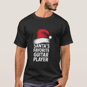 T-shirt Rock Roll Noël Santa Claus Guitare