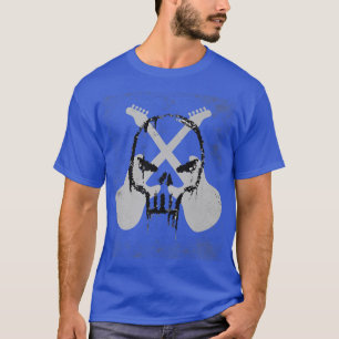 T-shirt Rock & Roll Skeleton Guitar Player Figurine Music 