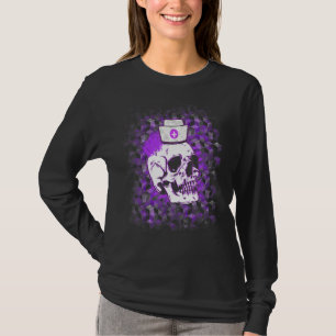 T-shirt Rock & Roll Skeleton Nurse Hospital Médicaments