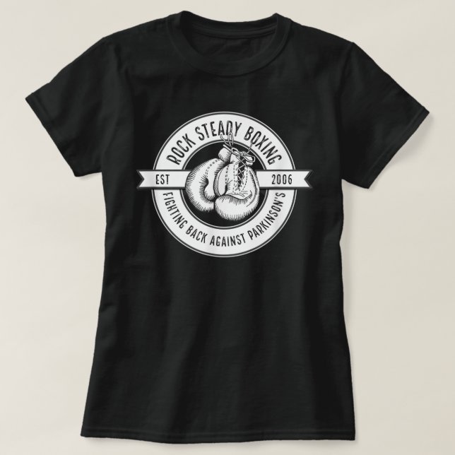 T-shirt Rock Steady Boxing combat contre Parkinson's 1019 (Design devant)