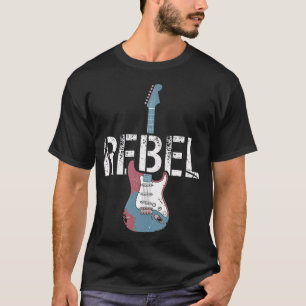T-shirt Rock vintage Britpop Guitar rebelle de musique amo