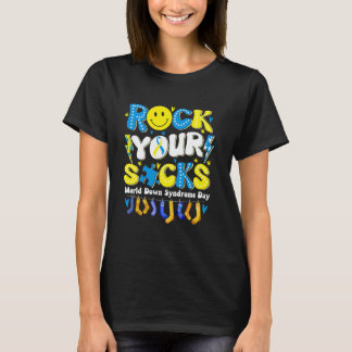 T-shirt Rock Your Socks Awareness World Down Syndrome Day 