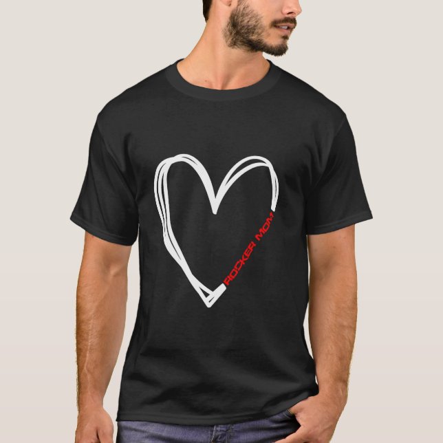 T-shirt Rocker Mom Heart (Devant)