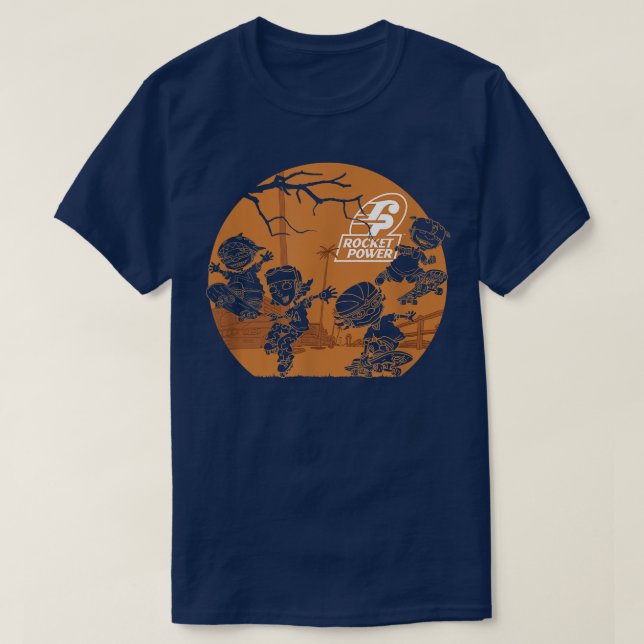 T-shirt Rocket Power Halloween Haunted Sunset Action Group (Design devant)