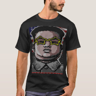 T-shirt Rocketman Kim Jong Un Drôle Trump laide Noël S
