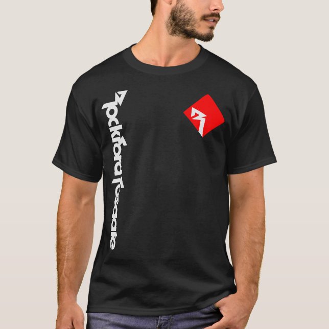 T-shirt Rockford Fosgate Car Audio Amplifer Funny Logo Gif (Devant)