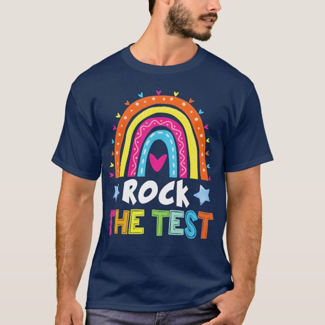 T-shirt Rockheesteacher vintage (Devant)
