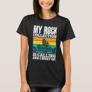 T-shirt Rockhound Rétro Ma collection de roches m'appelle 